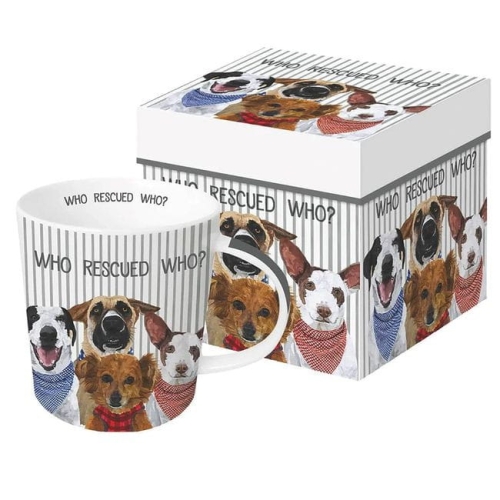 Psy w Chustach Kubek Porcelanowy w Ozdobnym Pudełku, 350 ml