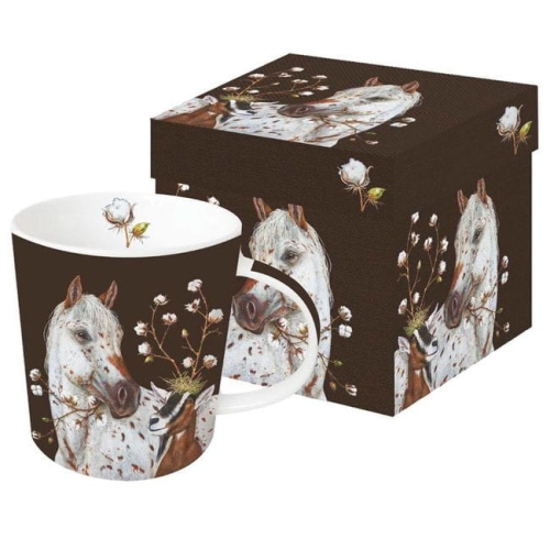 Koń & Kózka Kubek Porcelanowy w Ozdobnym Pudełku, 400 ml
