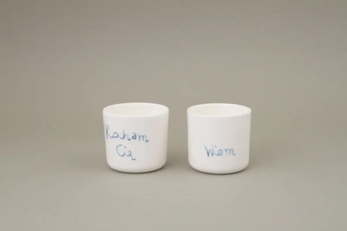 Para kubków Kocham Cię - Wiem Czynie Ceramics 