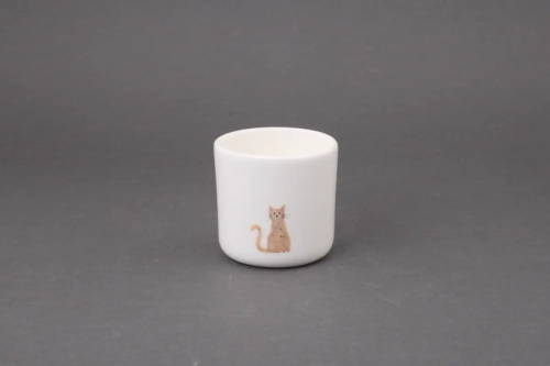 Kot Czynie Ceramics kubek bez ucha 