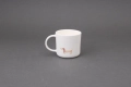 Porcelanowy kubek z uchem z rysunkiem jamnika Czynie Ceramics