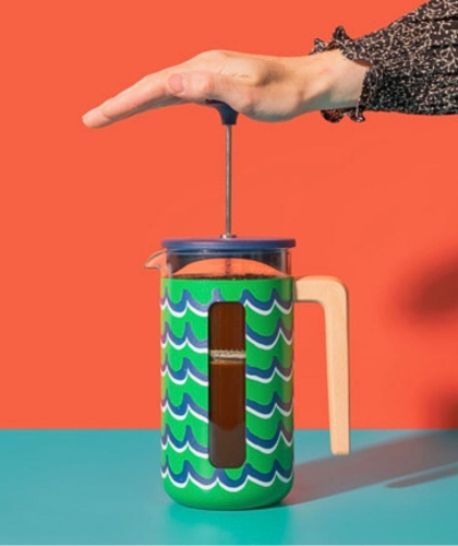 Zaparzacz do Kawy Typu French Press La Cafetière Pisa na 8 filiżanek, Cyan Tides