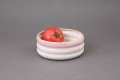 Miska oponka z różowym rantem Ronja Ceramics