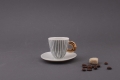 filiżanka espresso w kreski Cerama