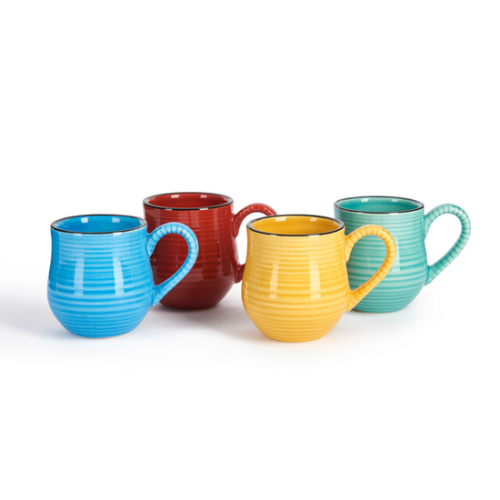Zestaw 4 ceramicznych kubeczków La Cafetiere