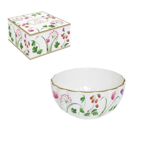 Polne Kwiaty – Salaterka Porcelanowa w Ozdobnym Pudełku